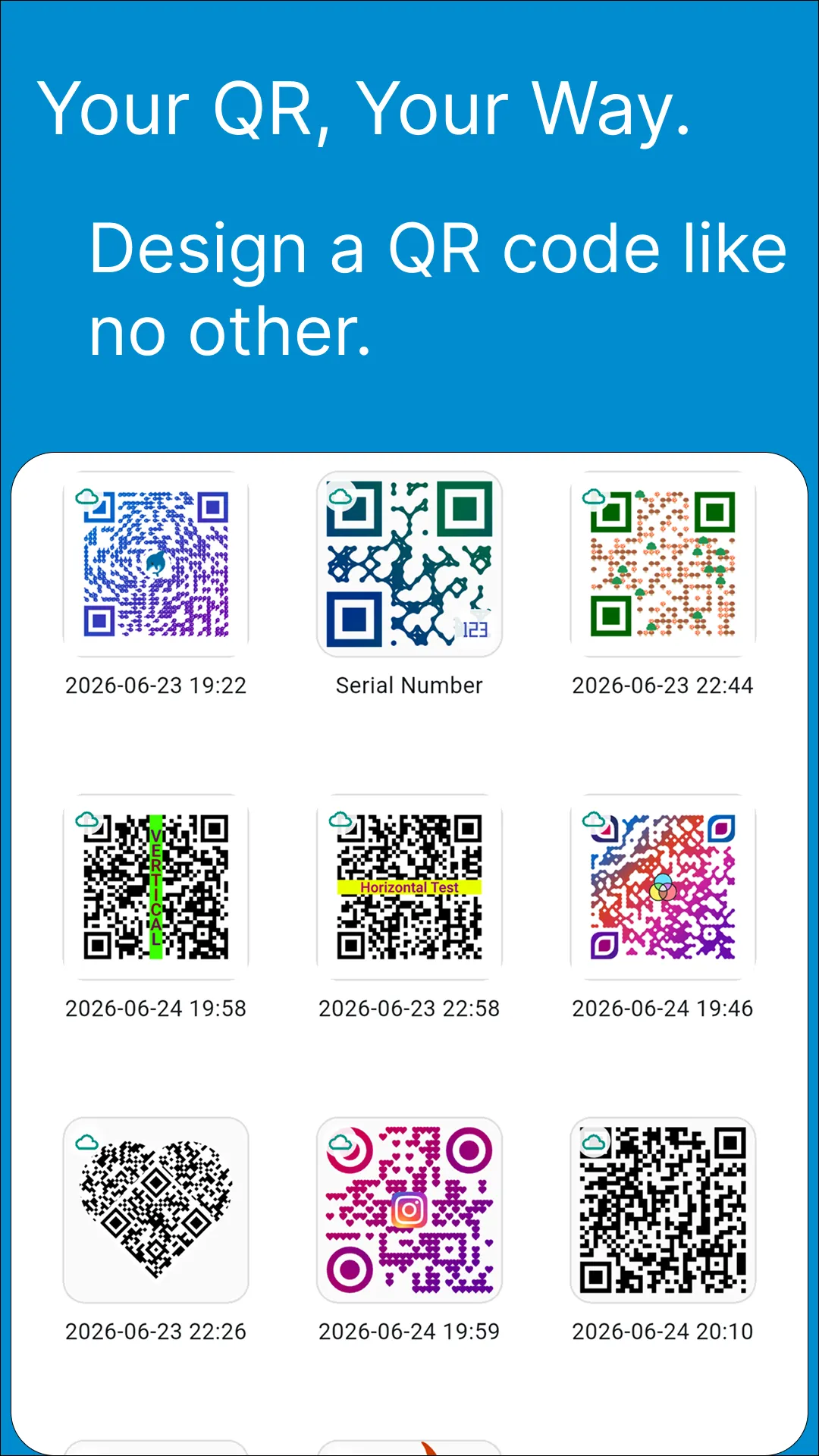 Your QR, Your Way — a gallery of custom QR designs